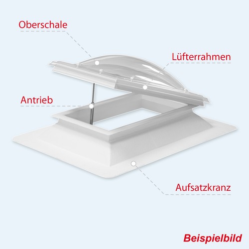 Lichtkuppel 50x100cm
