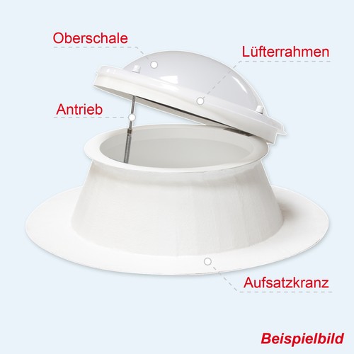Lichtkuppel rund 60cm - lichtkuppel,